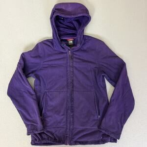 The North Face Womens Medium Purple Hooded Softshell Fleece Jacket